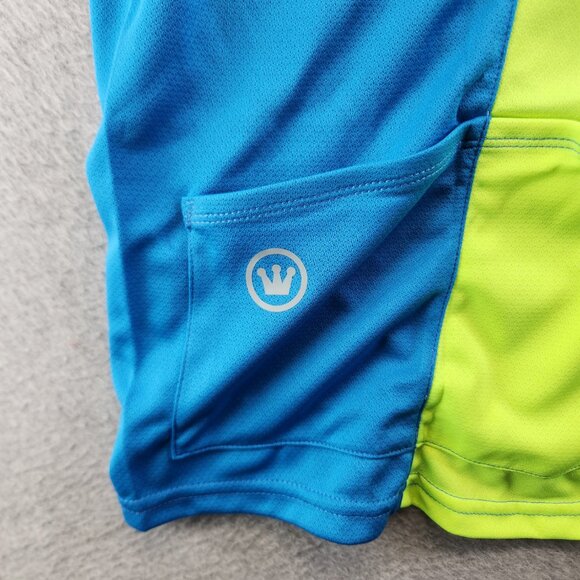 Canari Cycling Jersey Womens XL Blue Fusion Tee Performance Top Back Pockets New - Picture 6 of 13